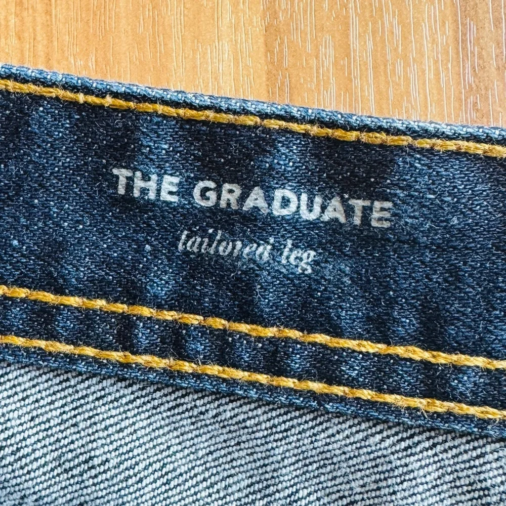 Ag Adriano Goldschmied the graduate tailored leg blue jeans size 38